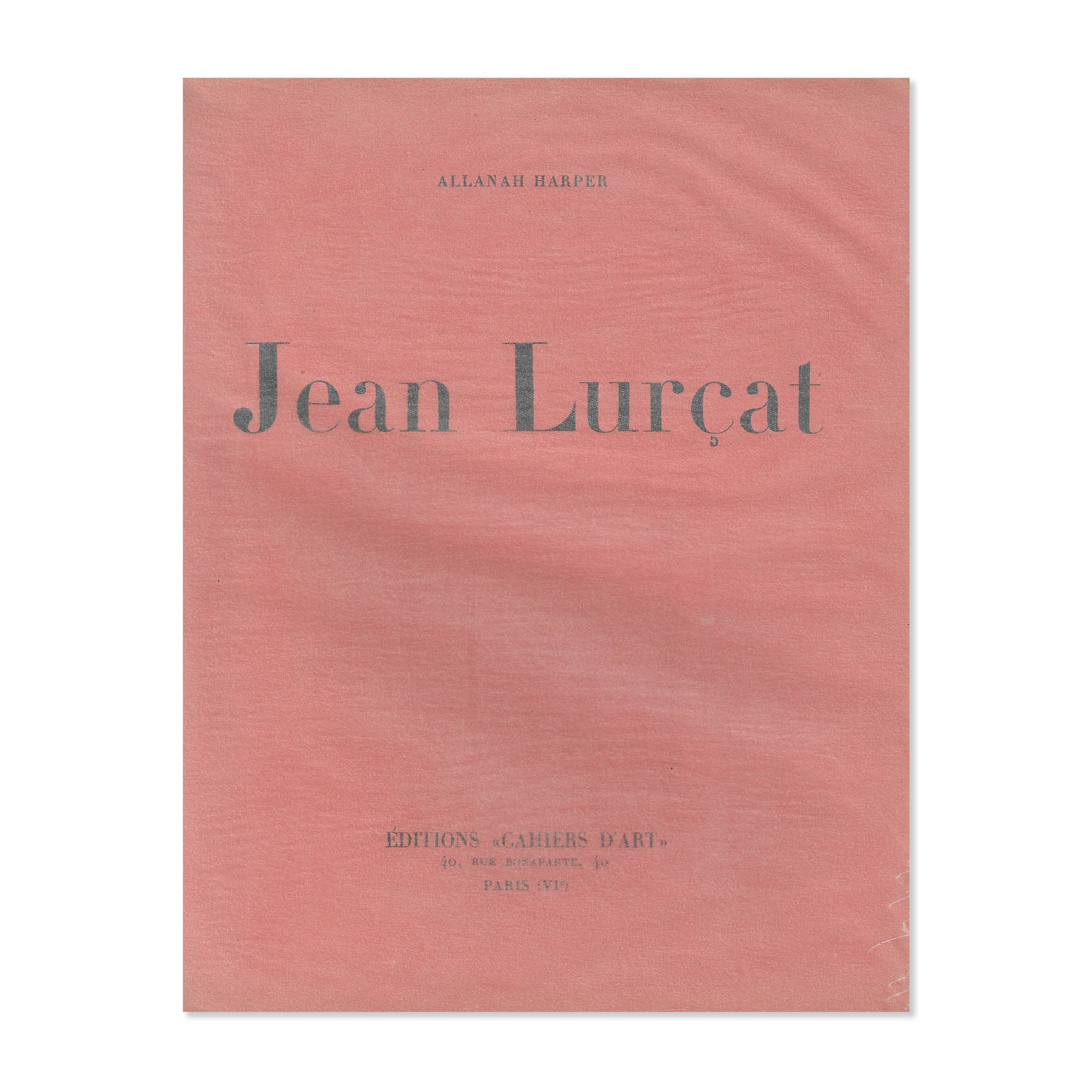 Jean Lurçat. By Allanah Harper. Cahiers d'Art. 1928 image 0