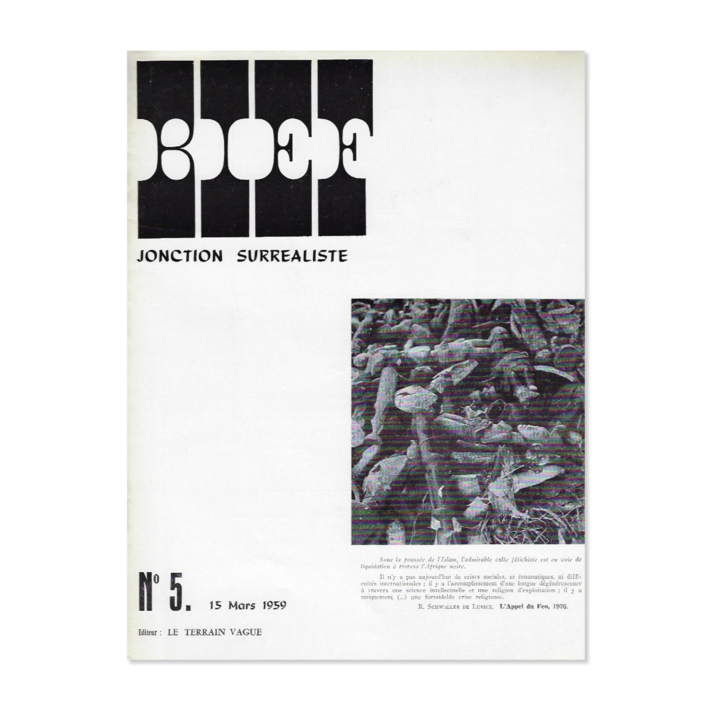 BIEF. Jonction surréaliste. 12 issues, 1958-1960