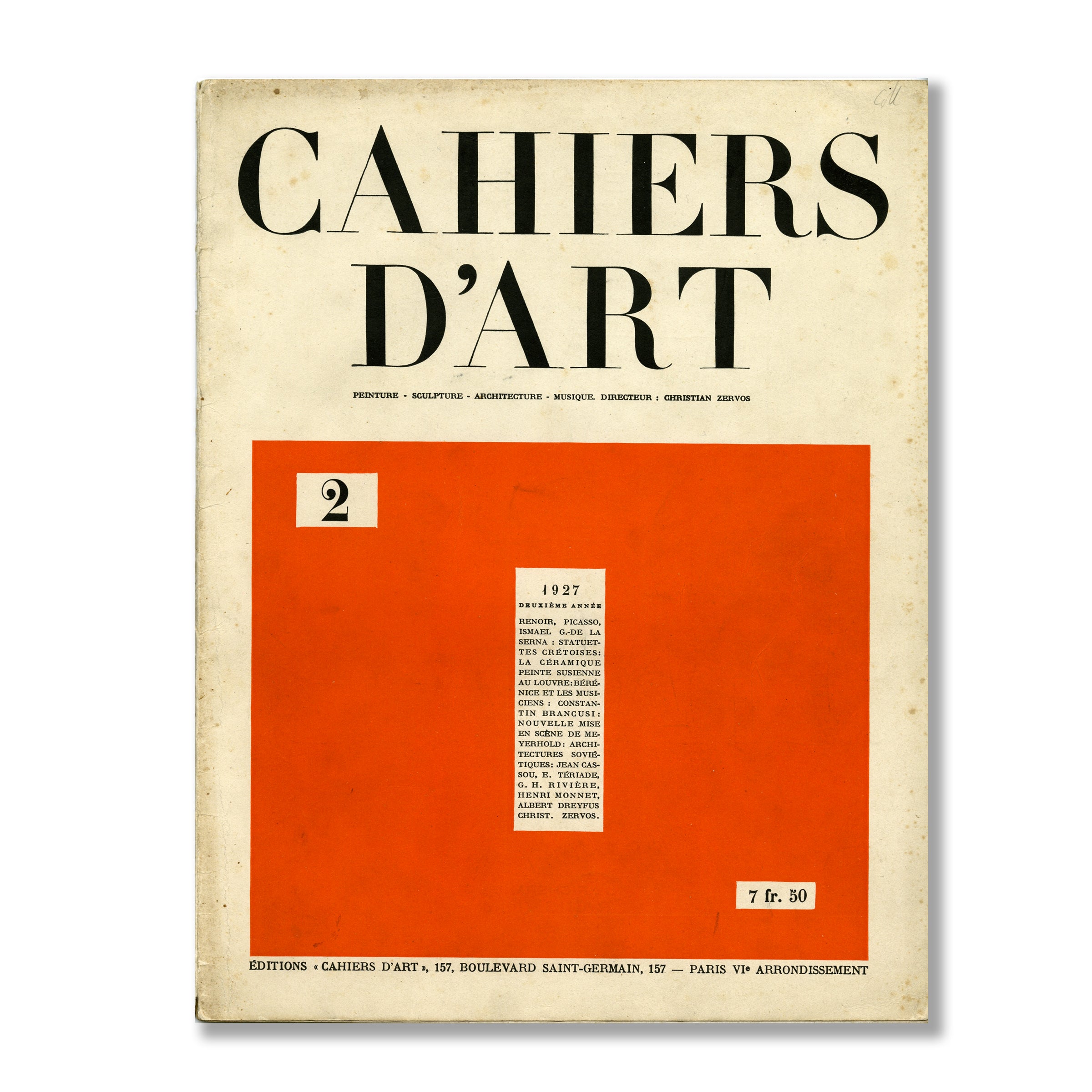 Revue Cahiers d'Art, 1927, n°2 image 0