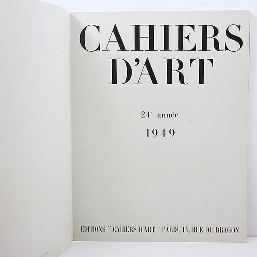 Poésie et art sumériens. By M.Lambert. Cahiers d'Art. 1949 image 1