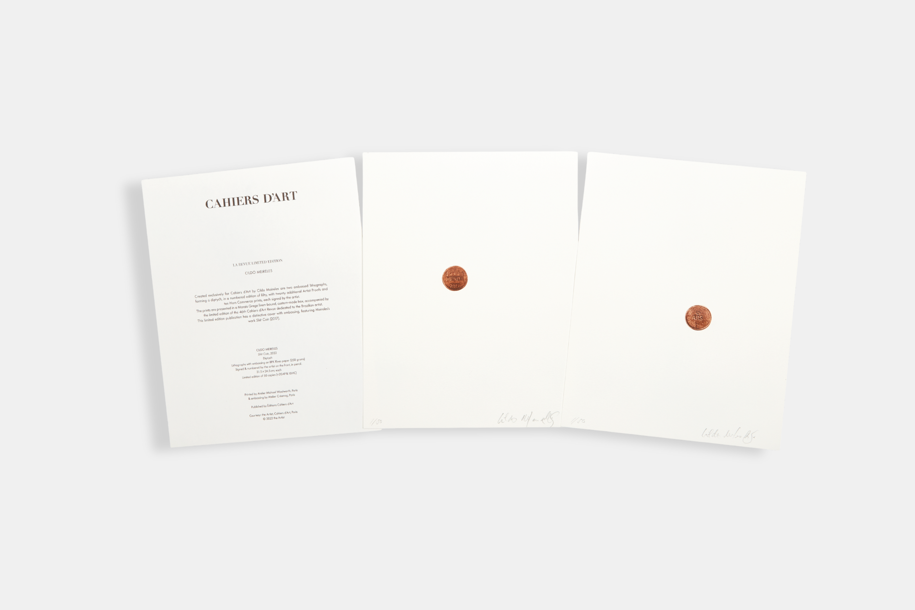 Revue Cahiers d'Art, 2022, Cildo Meireles, Limited Edition including original Artwork