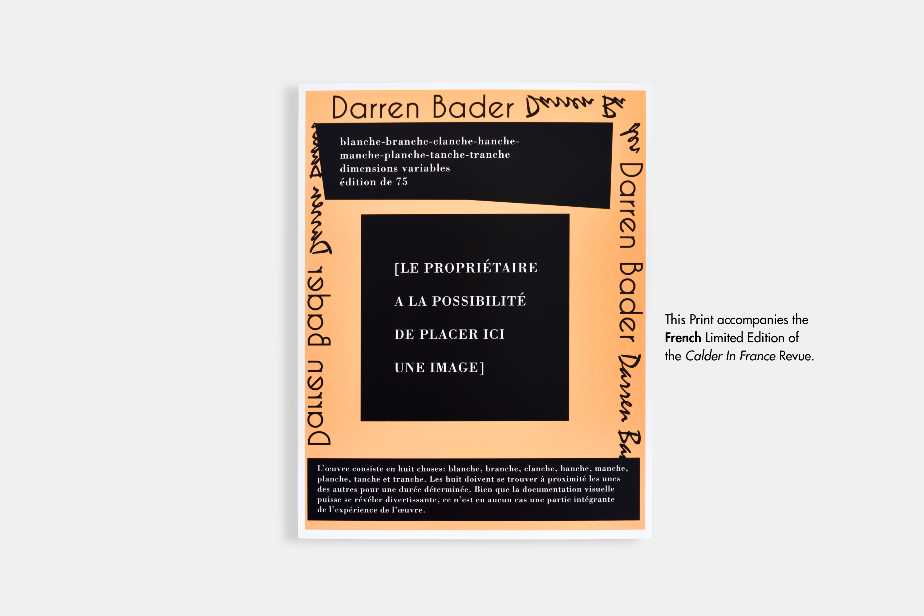 Revue Cahiers d'Art, 2015, Calder en France, Édition limitée incluant une œuvre originale