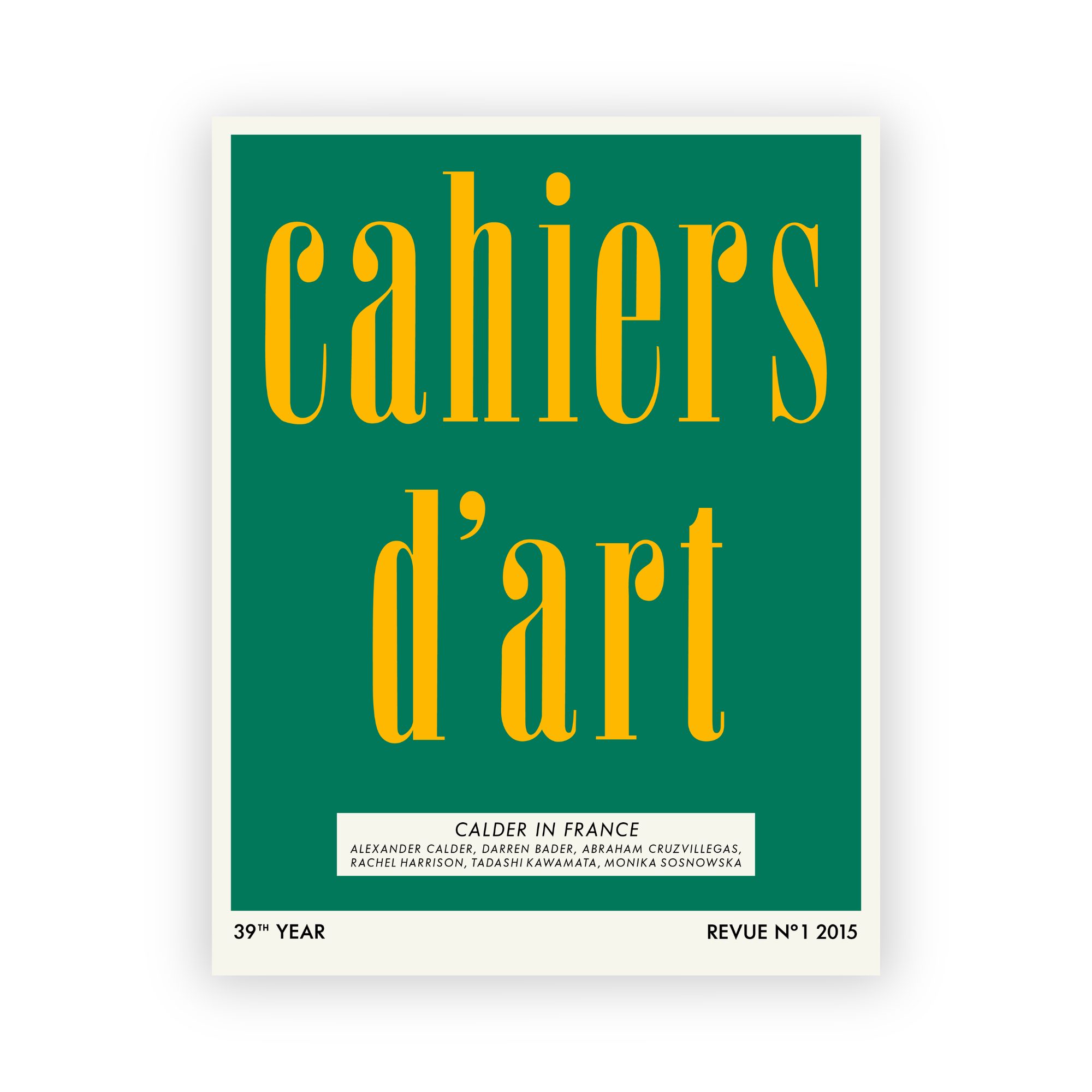 Revue Cahiers d'Art, 2015, Calder in France, Standard Edition