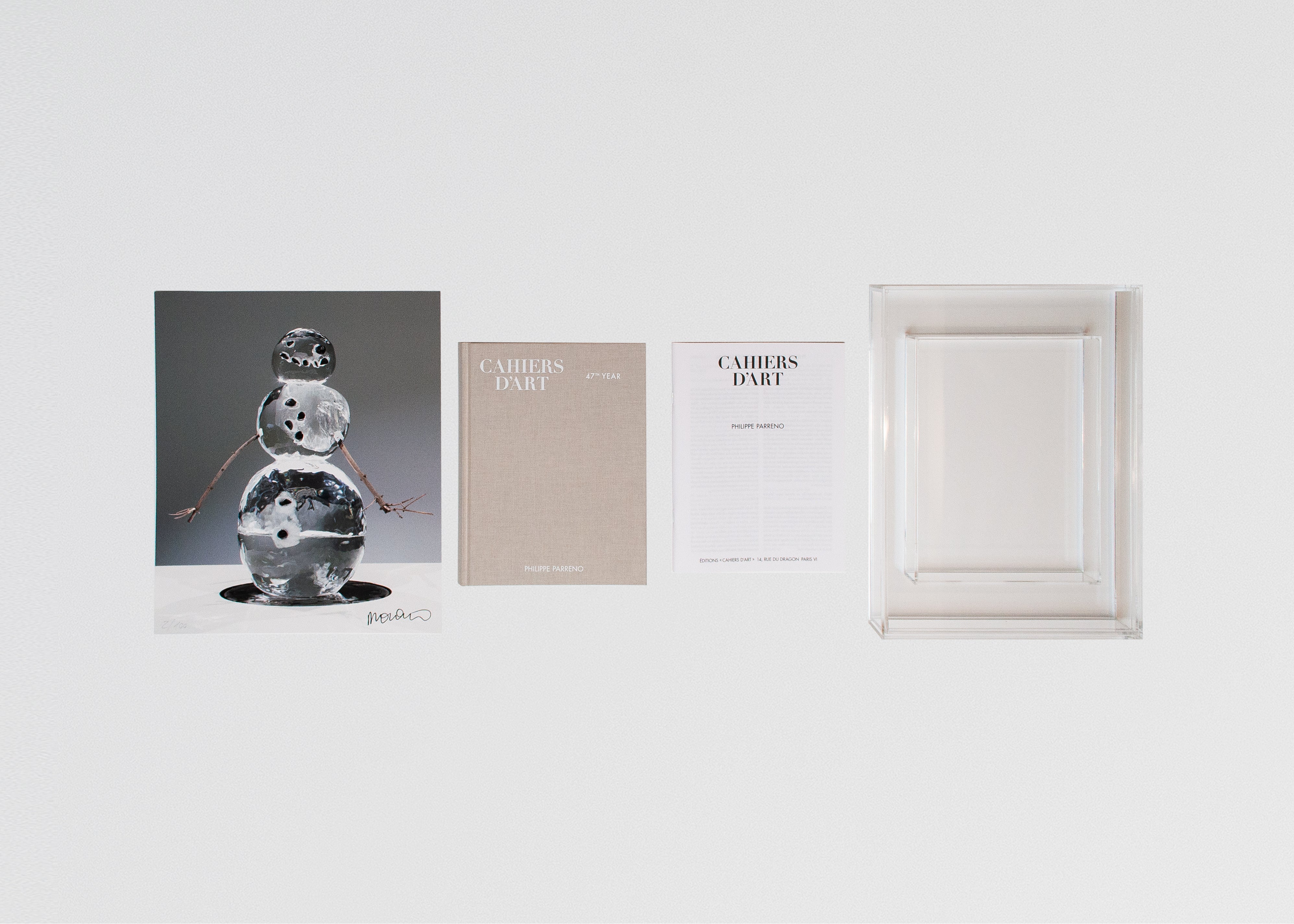 Revue Cahiers d'Art, 2023, Philippe Parreno, Edition Limitée comprenant une Oeuvre originale 