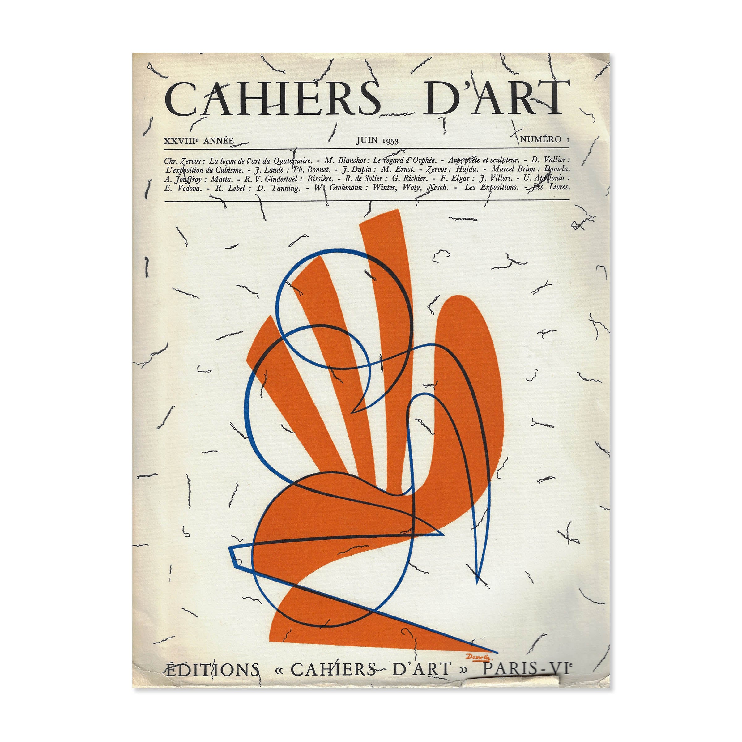 Revue Cahiers d'Art, 1953, n°1 image 0