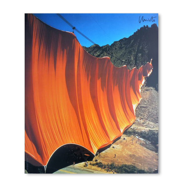 Christo, Valley Curtain, Colorado, 1970-72, Signed image 0