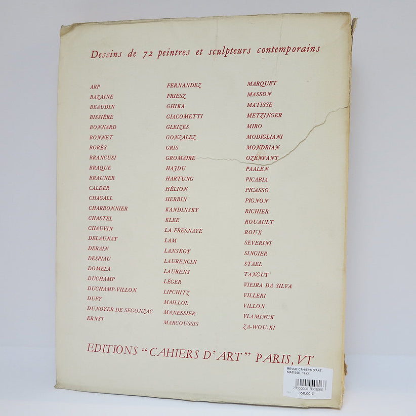 Revue Cahiers d'Art, 1953, n°2 image 2